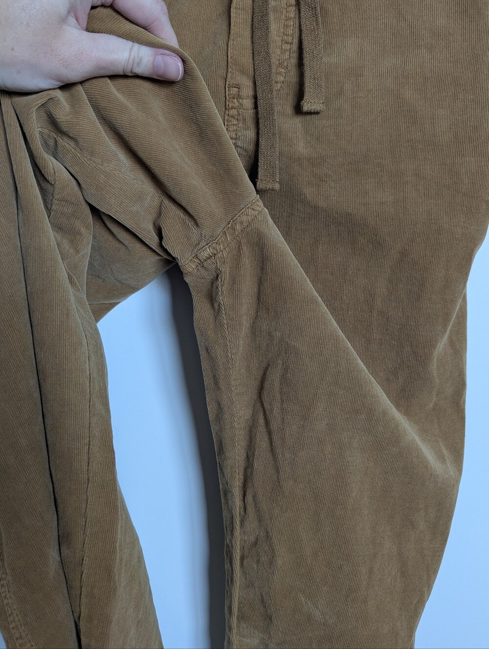 Sundance Tan Artist Paradise Corduroy Overalls sz LP - Picture 9 of 9